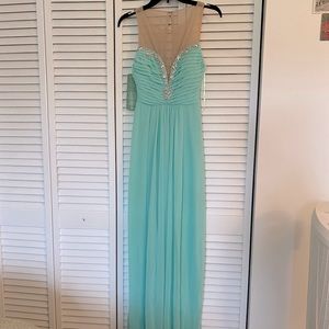 Rhinestone prom dress
